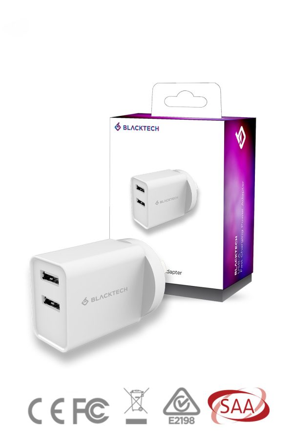 18W USB A + TYPE C Fast Wall Charger 3.6Amp